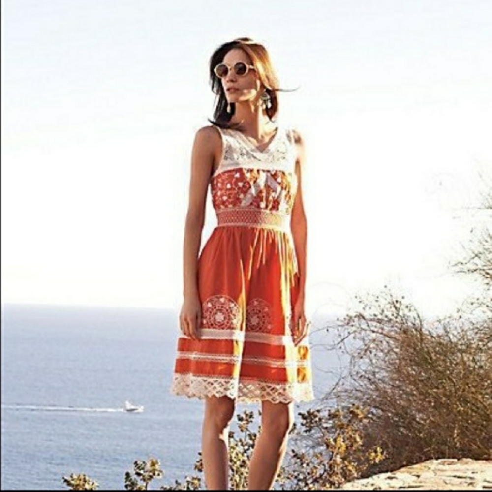Moulinette Soeurs Orange Color Dress Size 4